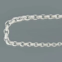 10K White Gold Cable Chain Eternity Diamond Necklace 52.87ct