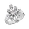 14K White Gold Diamond Right Hand Ring 1.30ct