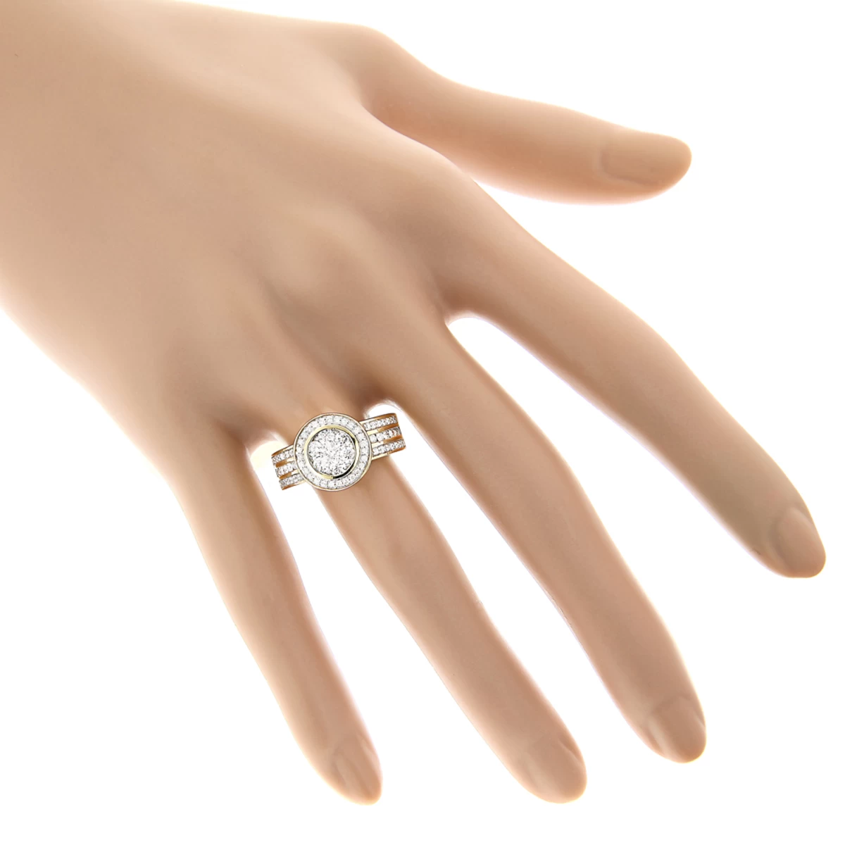 14K White Gold Pre-Set Diamond Engagement Ring 1.21ct - Image 5