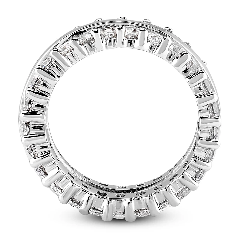 14K White Gold Round Diamond Eternity Ring 1.86ct - Image 9