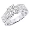14K White Gold Pre-Set Diamond Engagement Ring 1.08ct