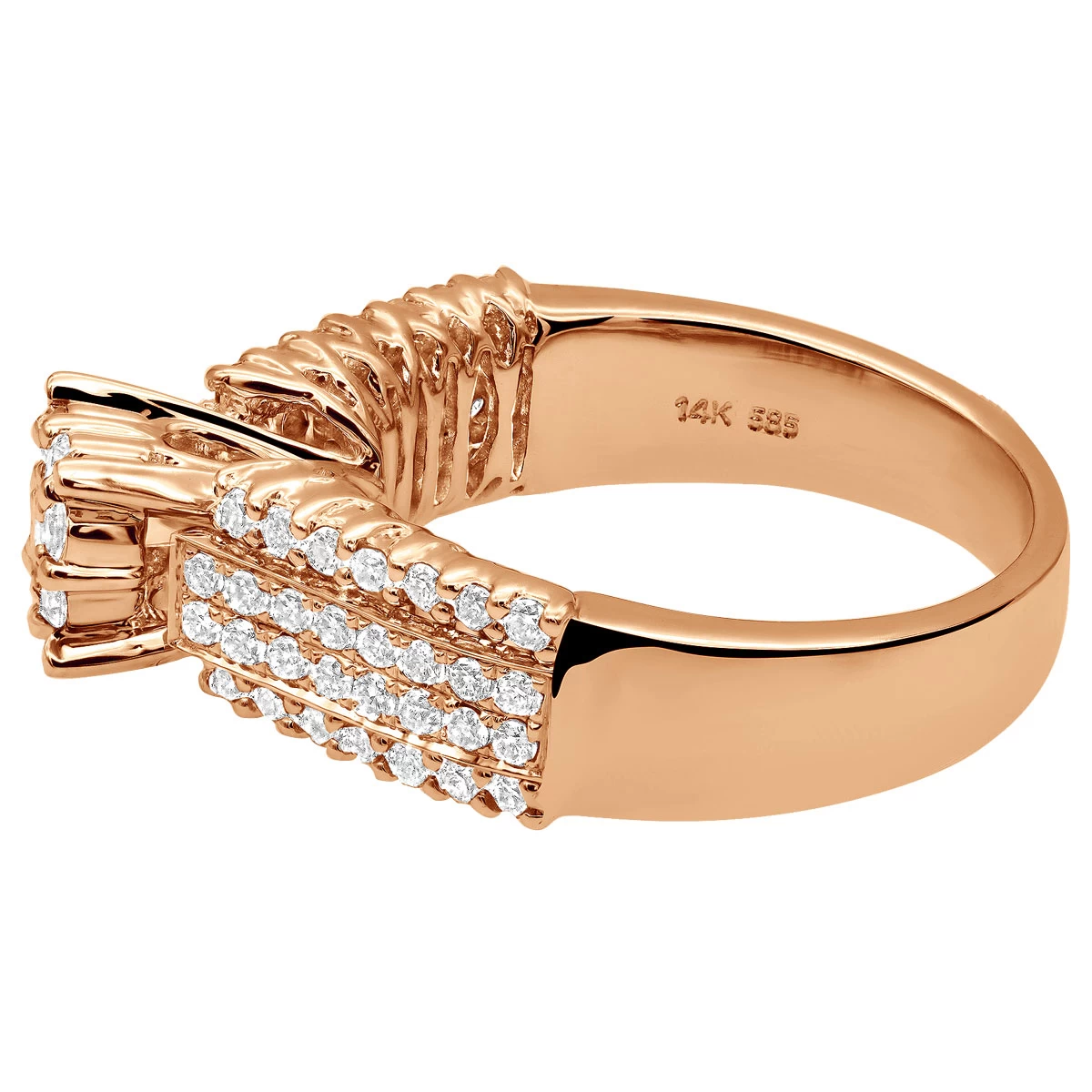 14K White Gold Pre-Set Diamond Engagement Ring 1.08ct - Image 6