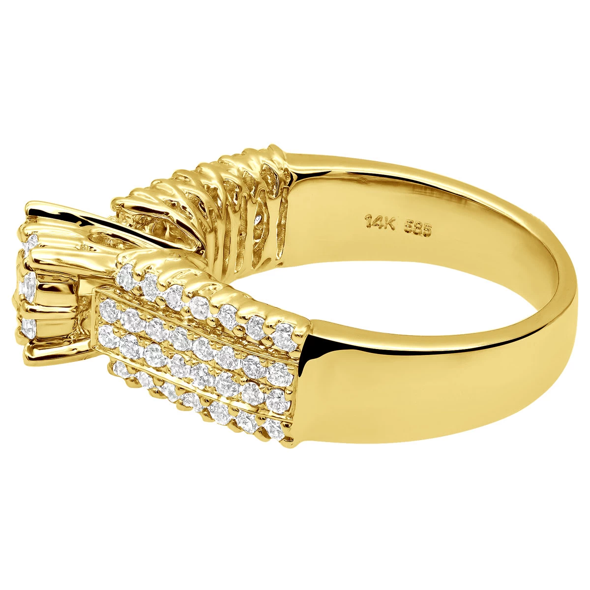 14K White Gold Pre-Set Diamond Engagement Ring 1.08ct - Image 5