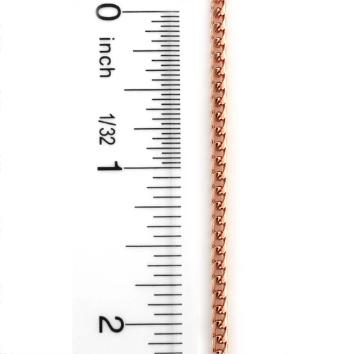 14K Rose Gold Franco Chain 2.5mm 24-30in - Image 4