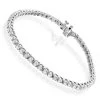 Round Diamond Women's Tennis Bracelet 14K White Gold 1 1/2ct
