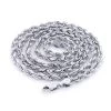 14K White Gold Rope Chain 2mm 22-30in