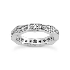 18K White Gold Diamond Eternity Band 0.88ct