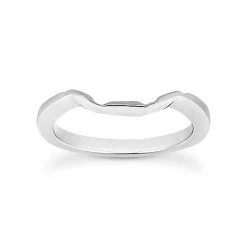 Ultra Thin 18K White Gold Engagement Band