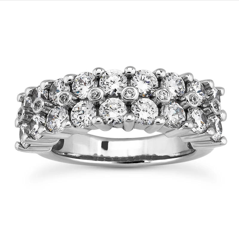 18K White Gold Men's Diamond Ring 2.74ct