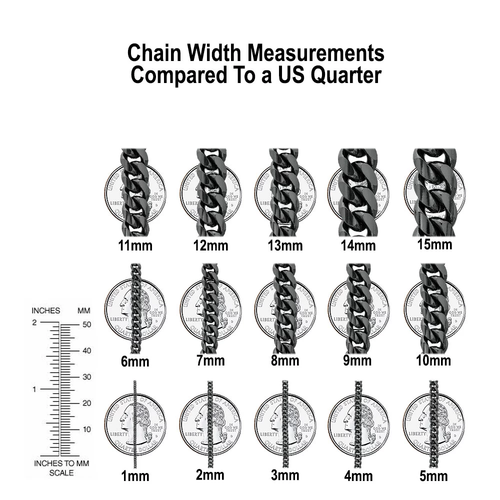 LUXURMAN Solid 10K White Gold Box Chain For Men & Women 1mm Wide - Image 9