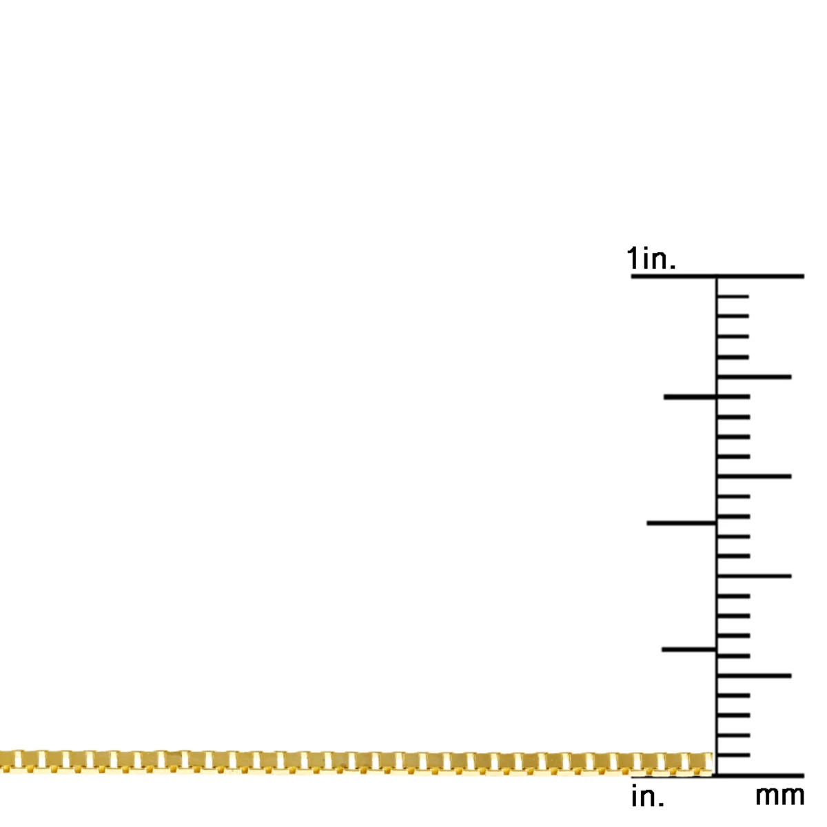 LUXURMAN Solid 10K White Gold Box Chain For Men & Women 1mm Wide - Image 8