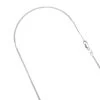 LUXURMAN Solid 10K White Gold Curb Chain For Men & Women Gourmette 1.5mm