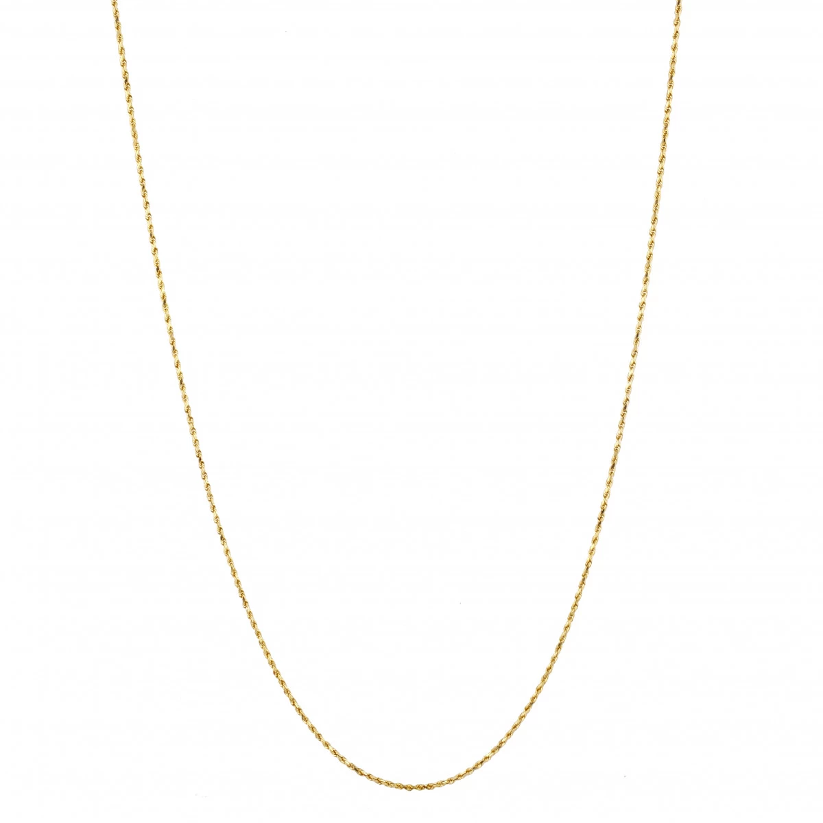 LUXURMAN Solid 14K Yellow Gold Rope Chain For Men & Women 3mm Wide - Image 3