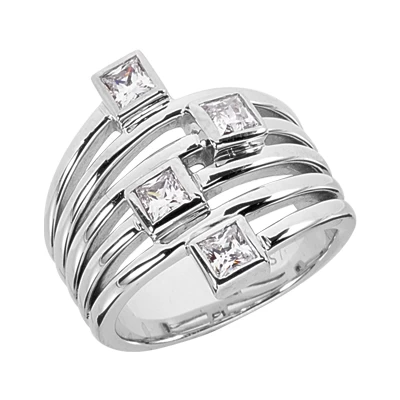 Platinum Diamond Right Hand Ring 0.68ct