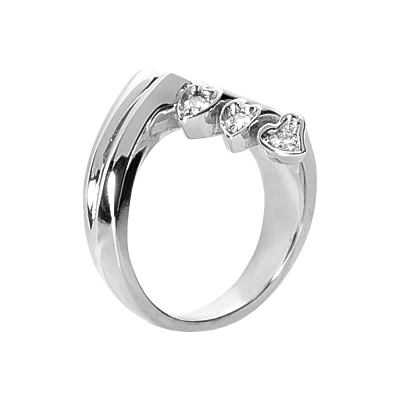 Platinum Right Hand Diamond Ladies Ring 0.20ct - Image 2