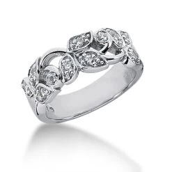 Platinum Round Diamond Ladies Ring 0.33ct