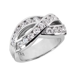 Platinum Round Diamond Ladies Ring 1.54ct
