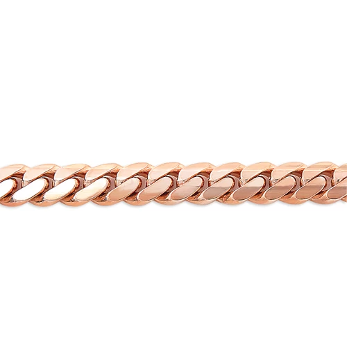 14K Rose Gold Miami Cuban Link Curb Chain 9.5mm 22-40in - Image 2
