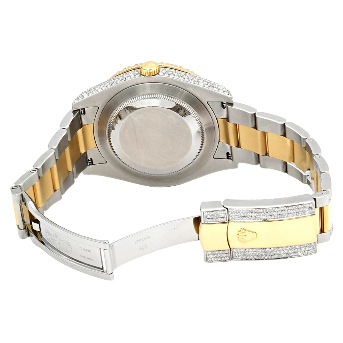 Rolex Datejust 16.5 Carat Men's Diamond Watch Gold Steel Purple MOP - Image 2